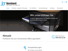 Tablet Screenshot of bernhard-online.ch